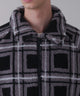 ボアチェックブルゾン
