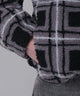 ボアチェックブルゾン