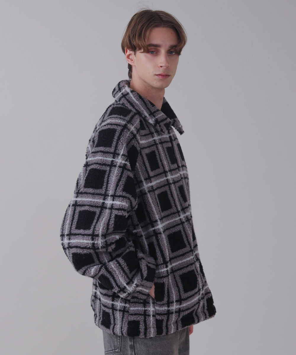 ﾌﾞﾗｯｸﾁｪｯｸ モデル：178cm L着用