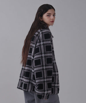 ﾌﾞﾗｯｸﾁｪｯｸ モデル：162cm L着用