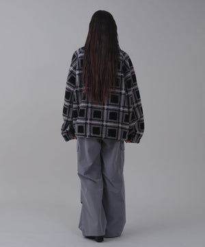 ﾌﾞﾗｯｸﾁｪｯｸ モデル：162cm L着用