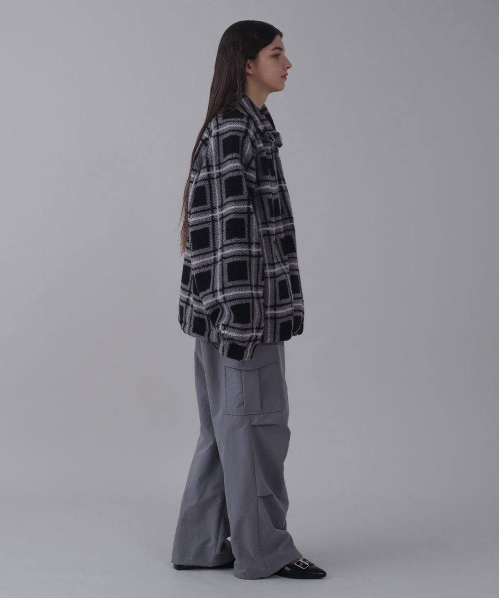 ﾌﾞﾗｯｸﾁｪｯｸ モデル：162cm L着用