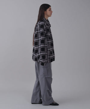 ﾌﾞﾗｯｸﾁｪｯｸ モデル：162cm L着用