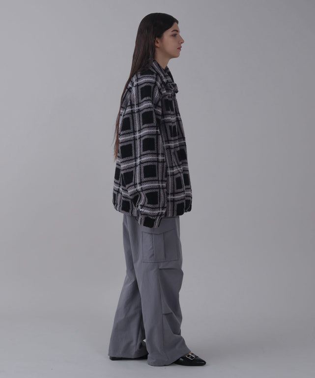 ﾌﾞﾗｯｸﾁｪｯｸ モデル：162cm L着用