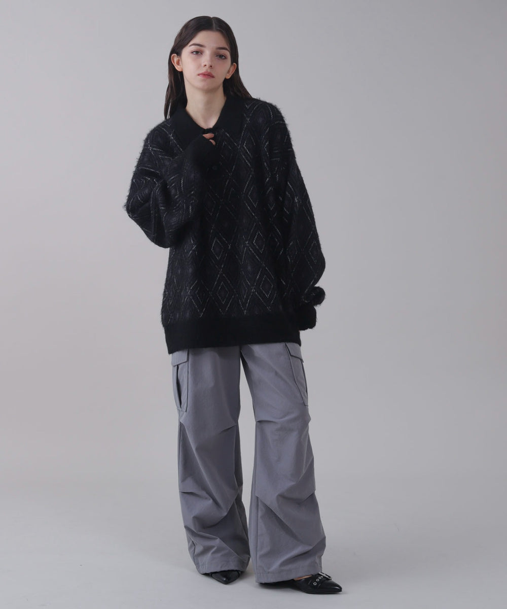 ﾌﾞﾗｯｸ モデル：162cm L着用