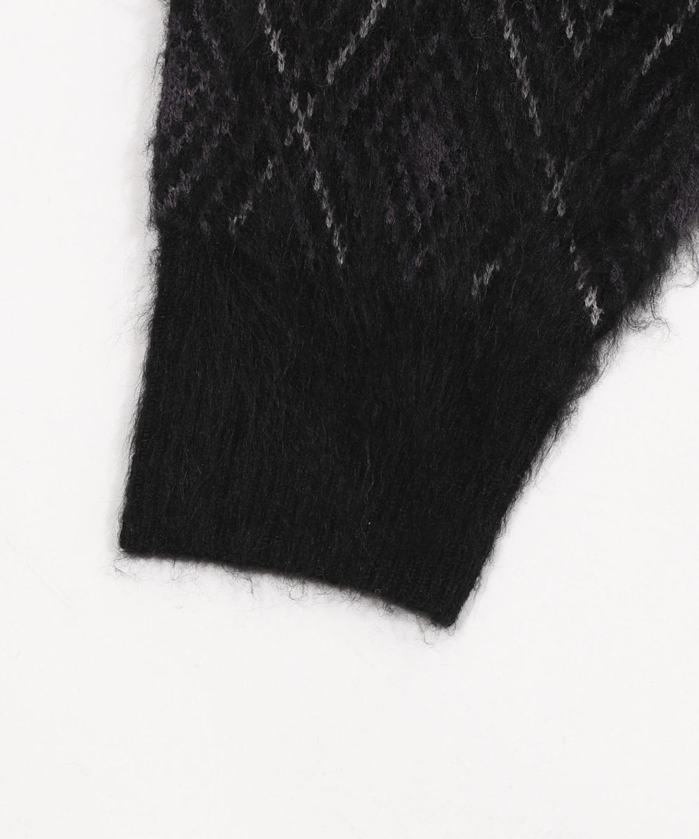 アーガイルニットポロ