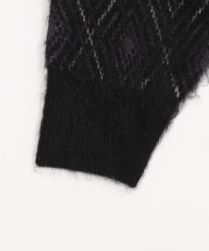 アーガイルニットポロ