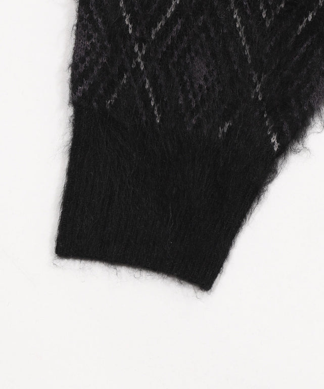 アーガイルニットポロ