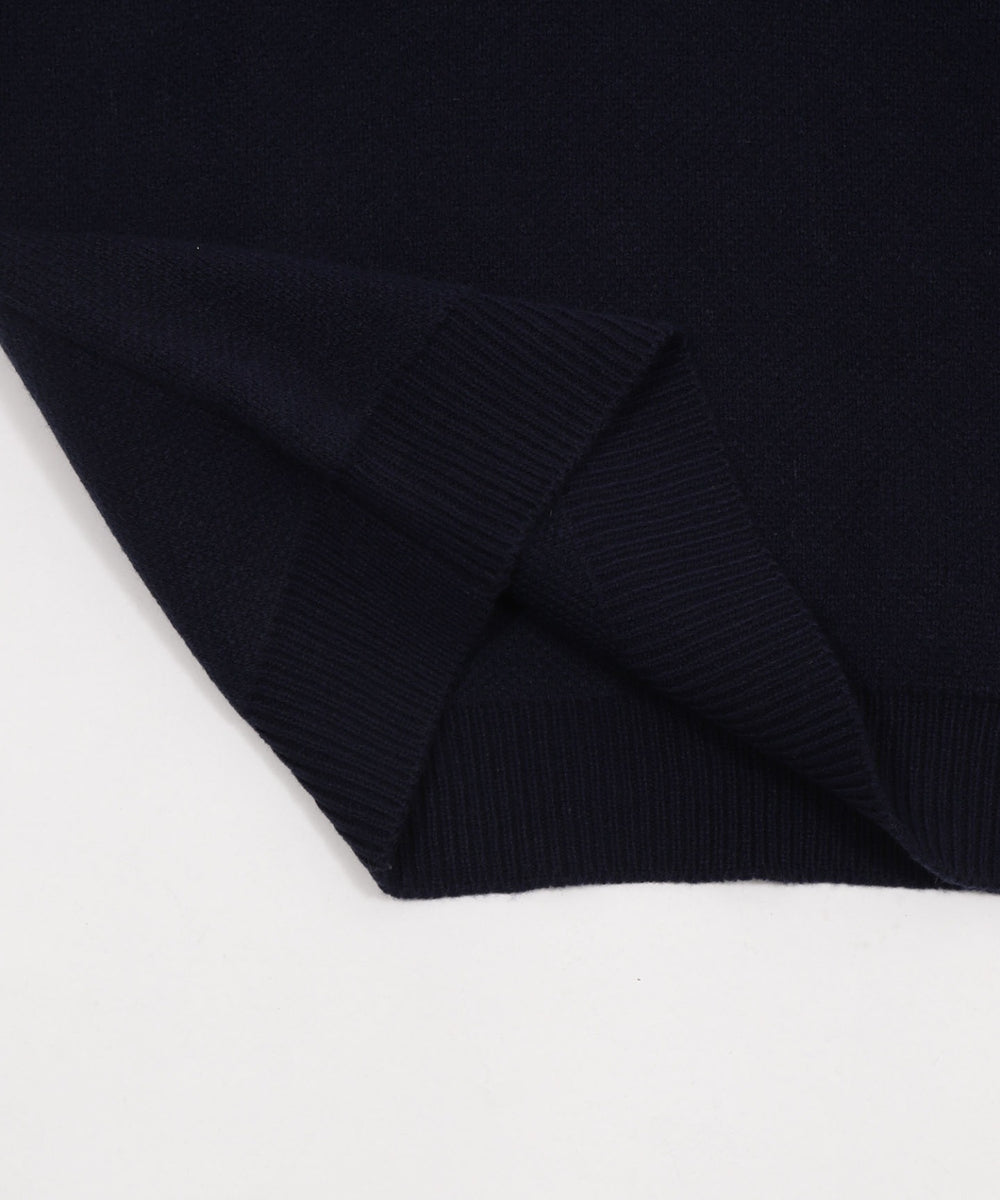 ワンポイント刺繍ニットポロ