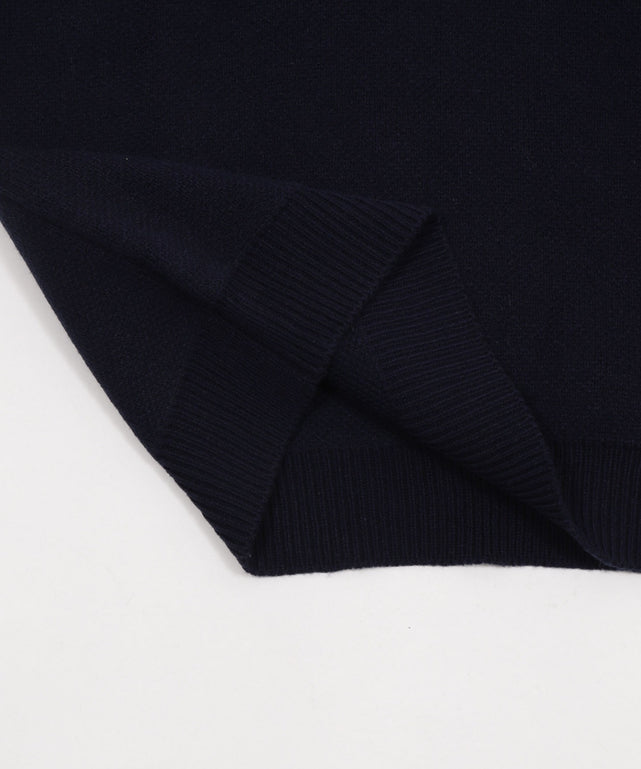 ワンポイント刺繍ニットポロ