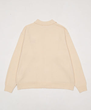 ワンポイントニットシャツ（LS）