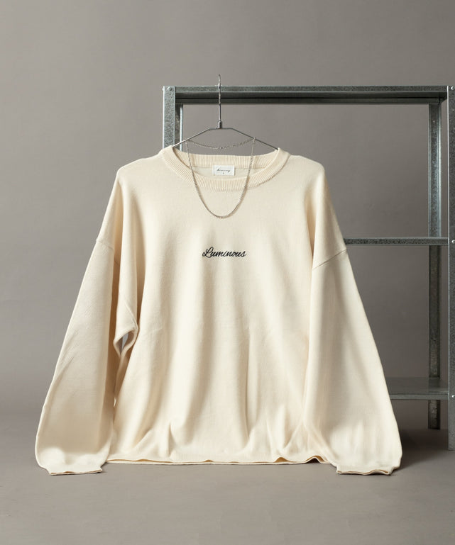 アクセ付きワンポイントニットプルオーバー（LS）/アクセ付きワンポイントニットプルオーバー（LS）