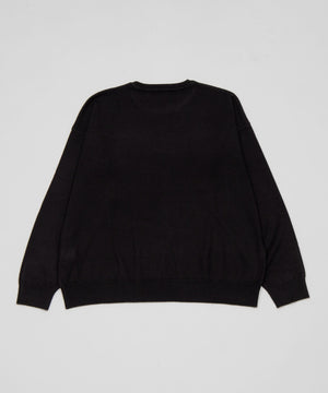 アクセ付きワンポイントニットプルオーバー（LS）