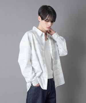 柄2(サックス/チェック)  モデル：180㎝　L着用