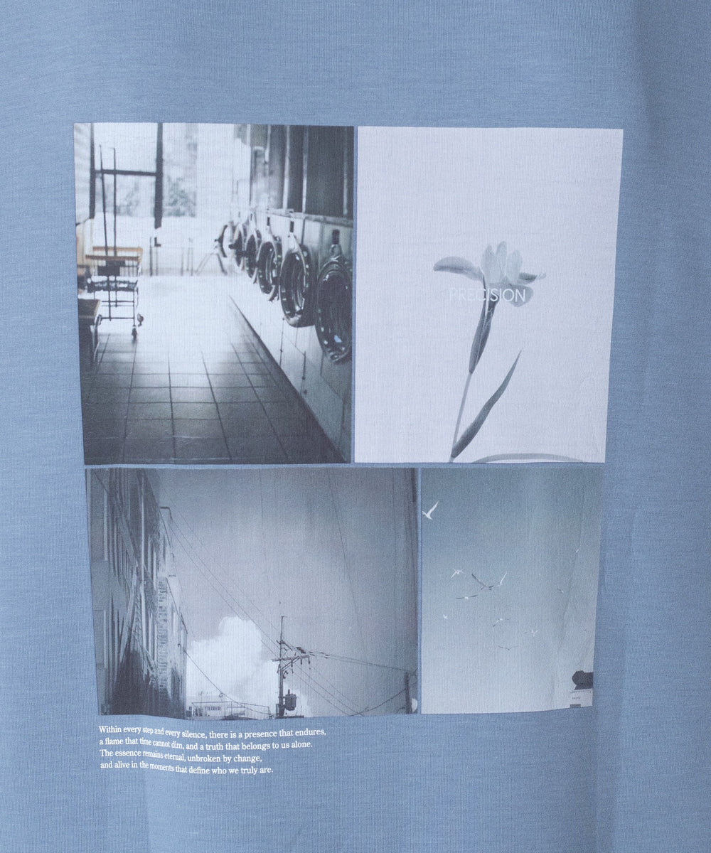 アクセ付きフォトグラフィックプルオーバー