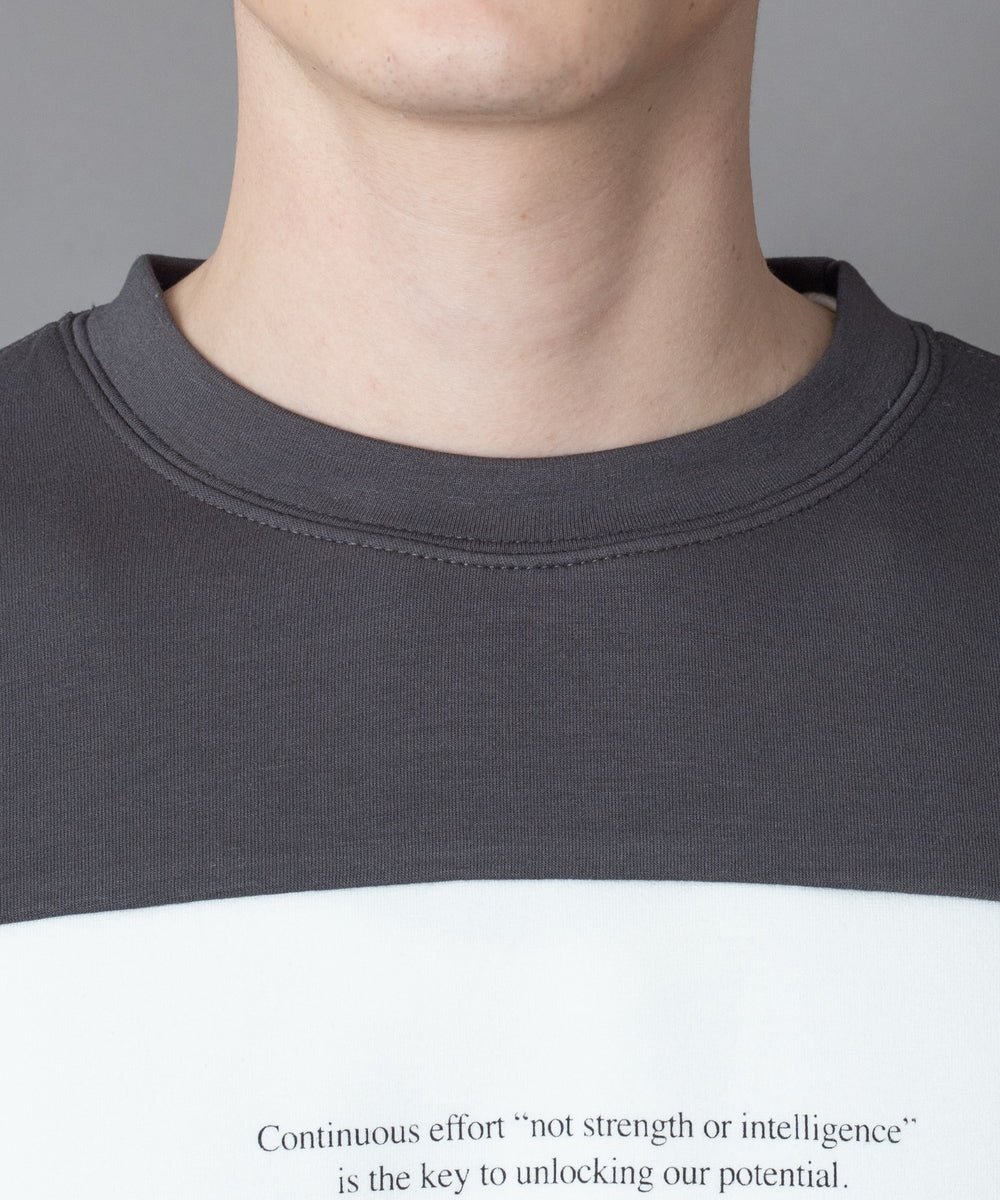 カラーパネルプルオーバー