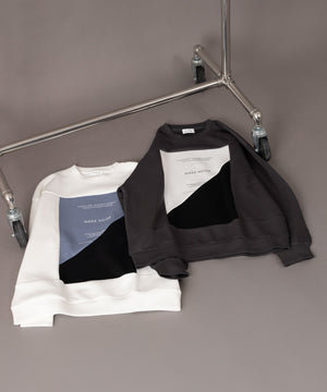 カラーパネルプルオーバー