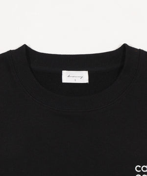 ショートドロストワンポイント刺繍プルオーバー