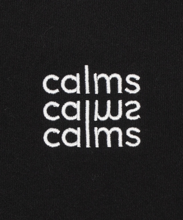 ショートドロストワンポイント刺繍プルオーバー