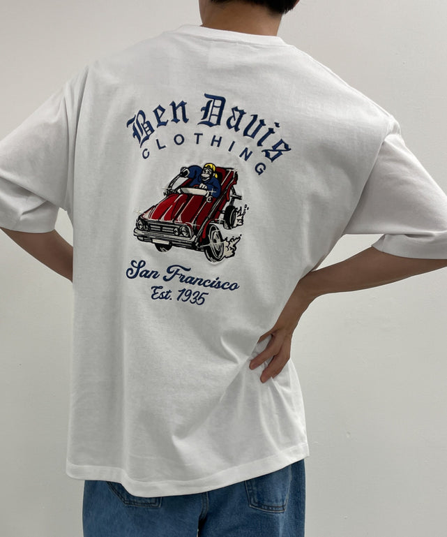 BENDAVIS LOWRDE EMB T/ホワイト モデル：175cm L着用