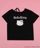 HELLOKITTYコラボオフショルビッグT/ブラック