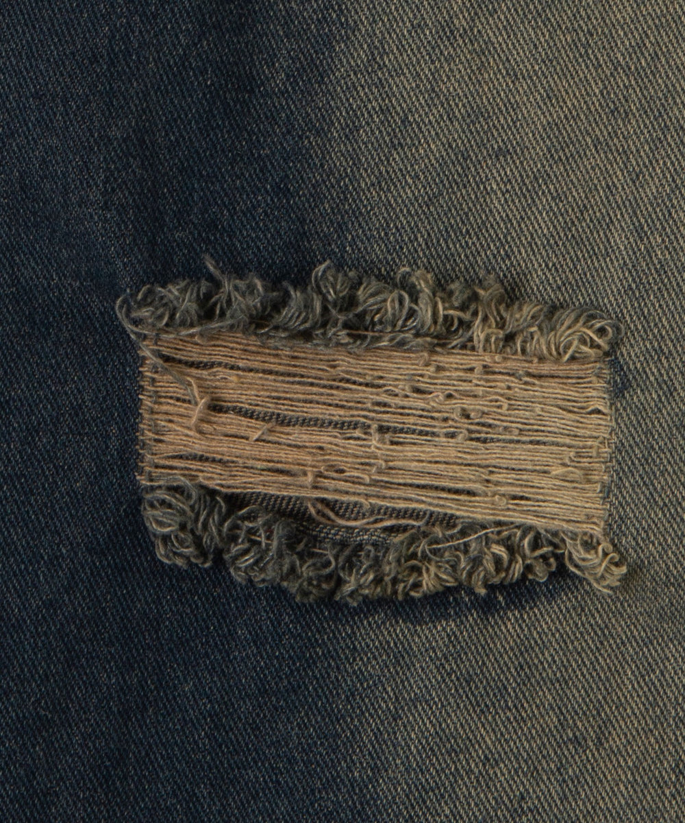 クラッシュフレアデニムスカート