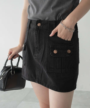 デニムブラック モデル：155cm F着用