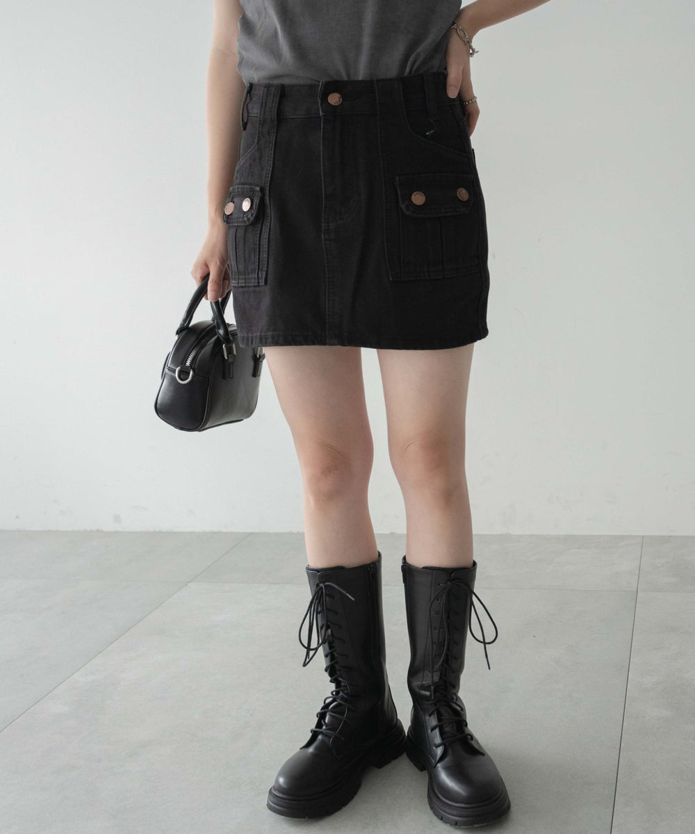 デニムブラック モデル：155cm F着用