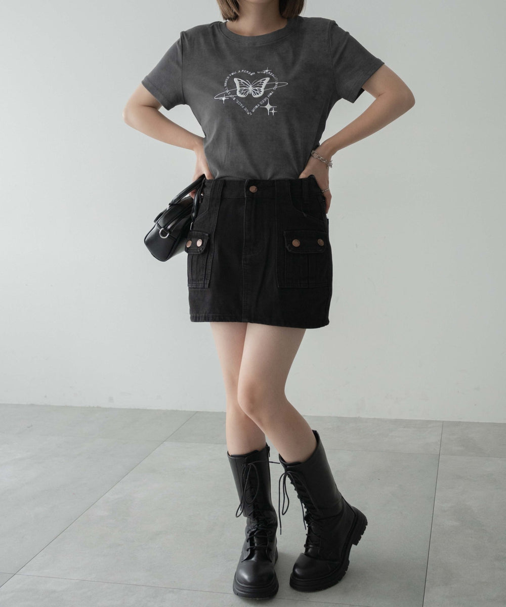 デニムブラック モデル：155cm F着用
