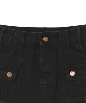 カーゴミニデニムスカート