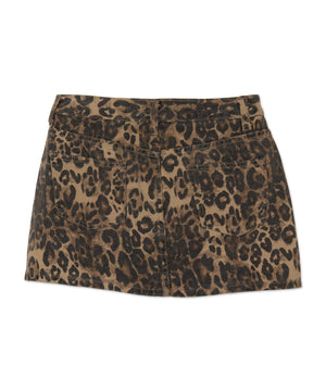 ダメージレオパードミニスカパン