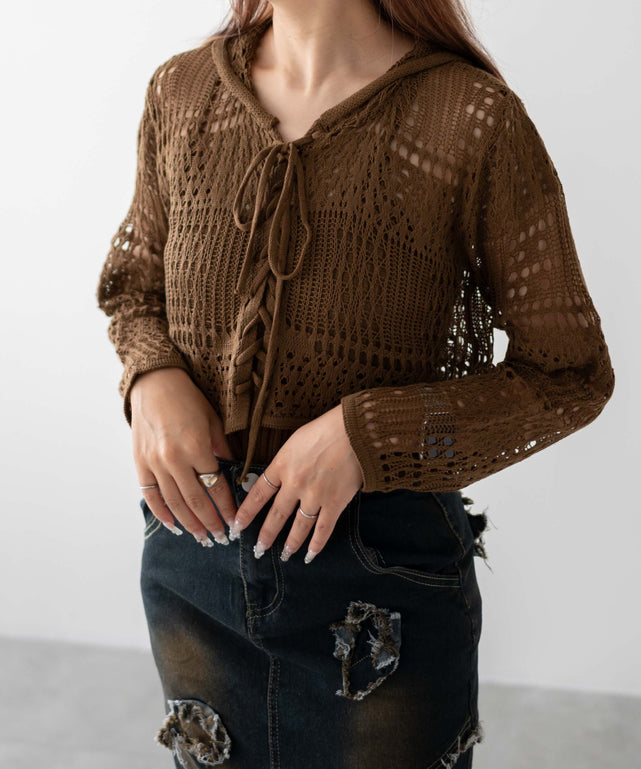 ブラウン　モデル：155㎝　F着用