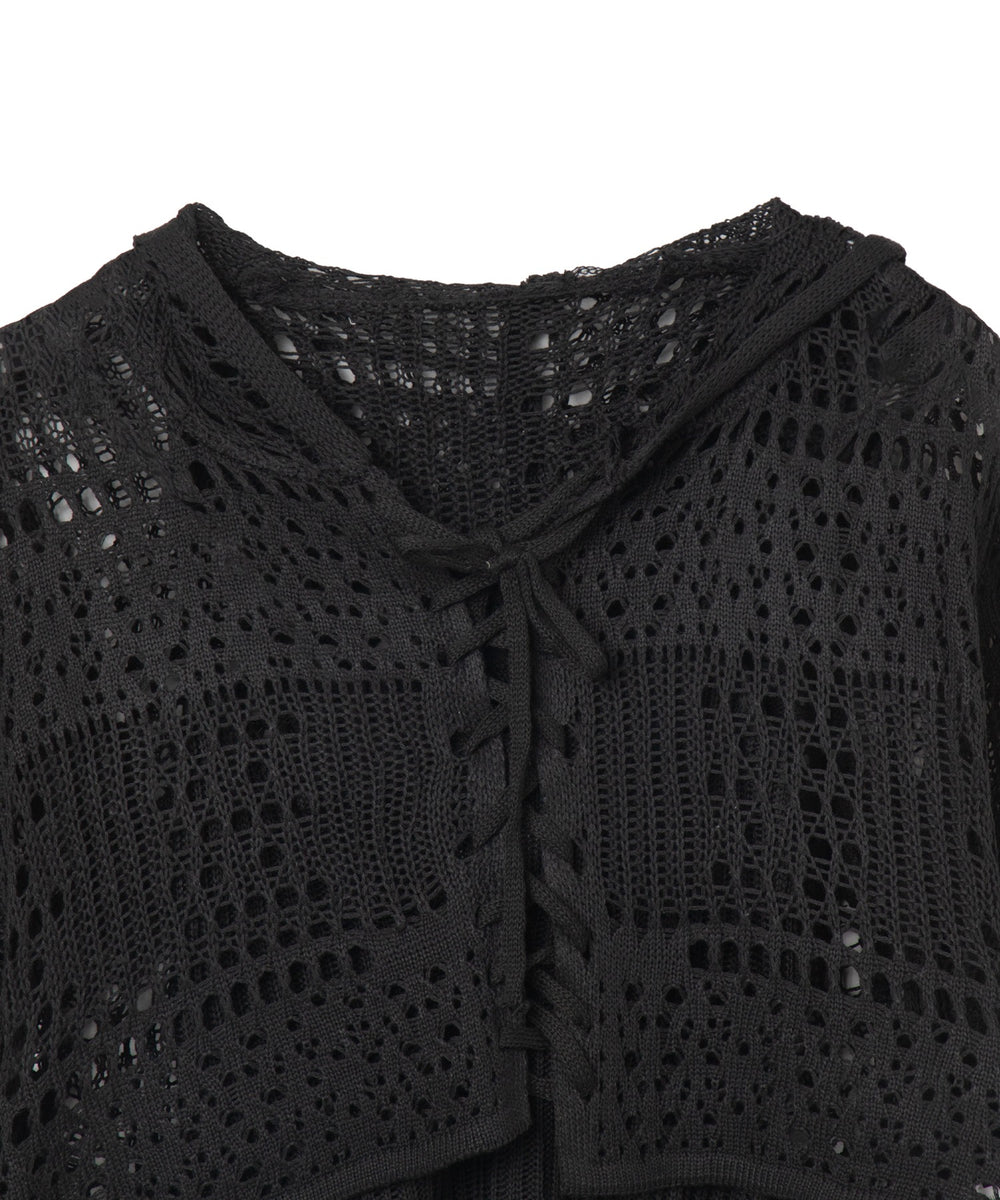 キャミSETかぎ編みショートカーデ