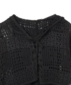 キャミSETかぎ編みショートカーデ