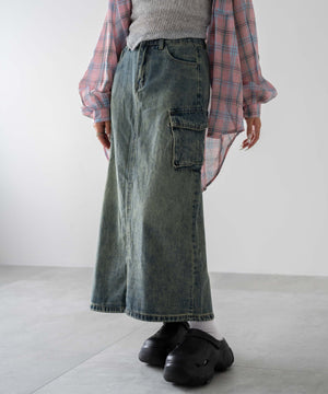 デニム中濃色　モデル：155㎝　F着用