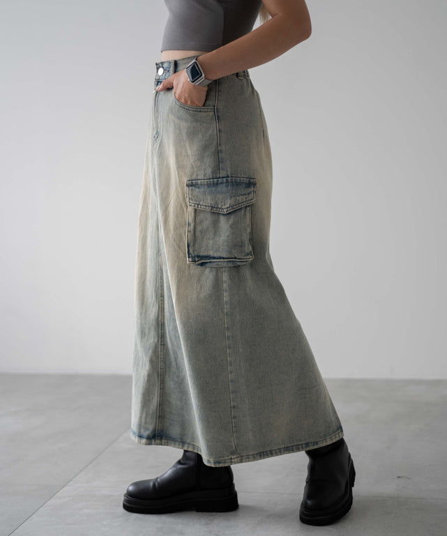 デニム淡色　モデル：155㎝　F着用