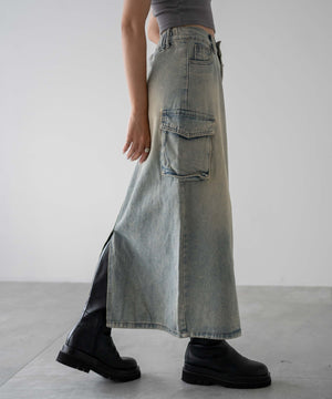 デニム淡色　モデル：155㎝　F着用