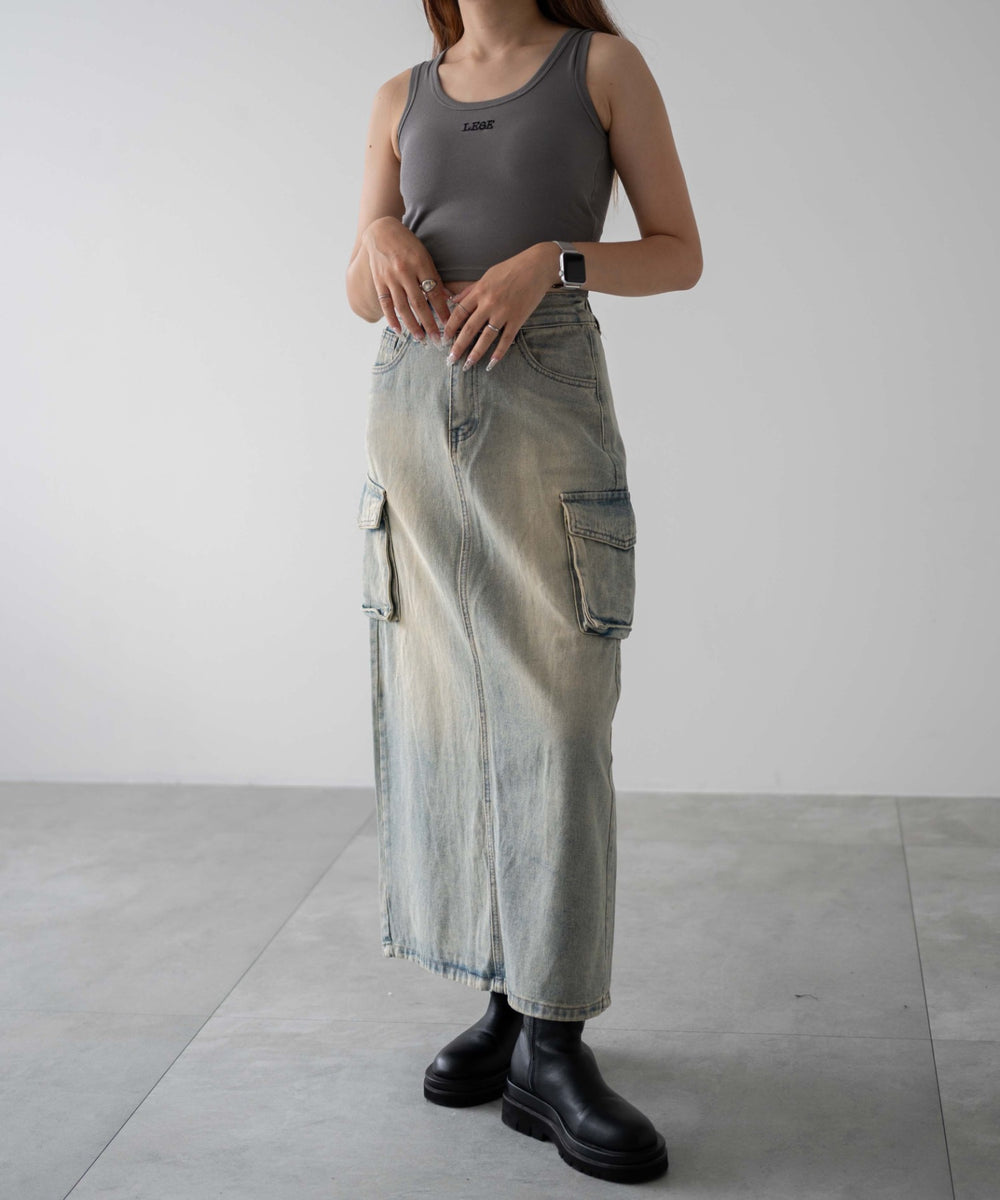 デニム淡色　モデル：155㎝　F着用