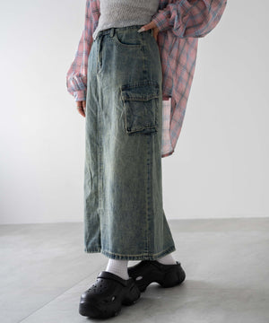 デニム中濃色　モデル：155㎝　F着用