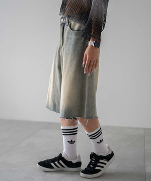 デニム淡色　モデル：155㎝　M着用