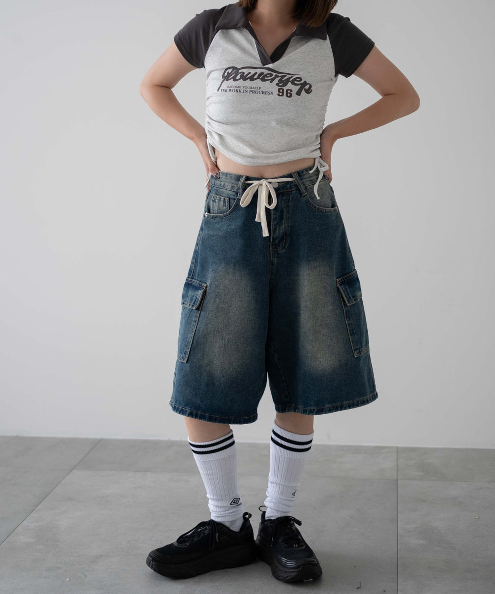 デニム中濃　モデル：155㎝　M着用