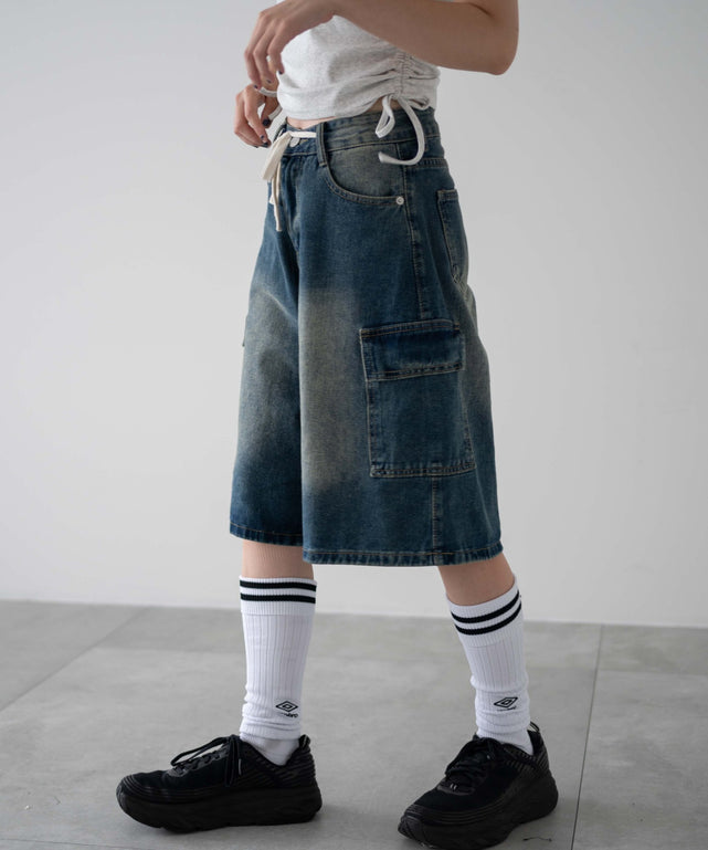 デニム中濃　モデル：155㎝　M着用