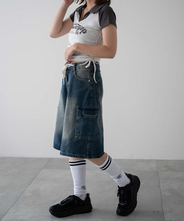 デニム中濃　モデル：155㎝　M着用