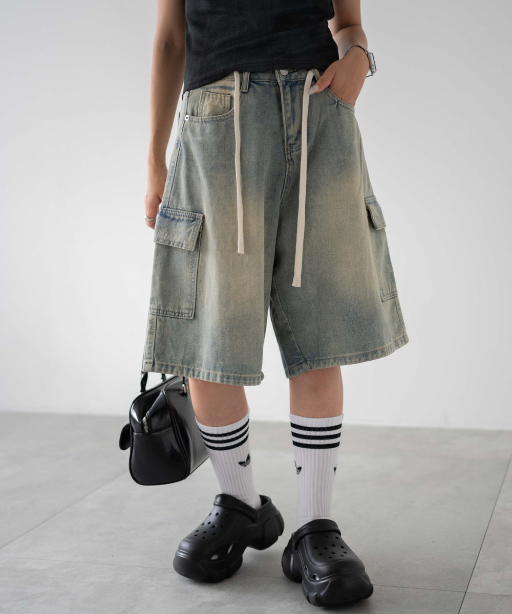 デニム淡色　モデル：155㎝　M着用