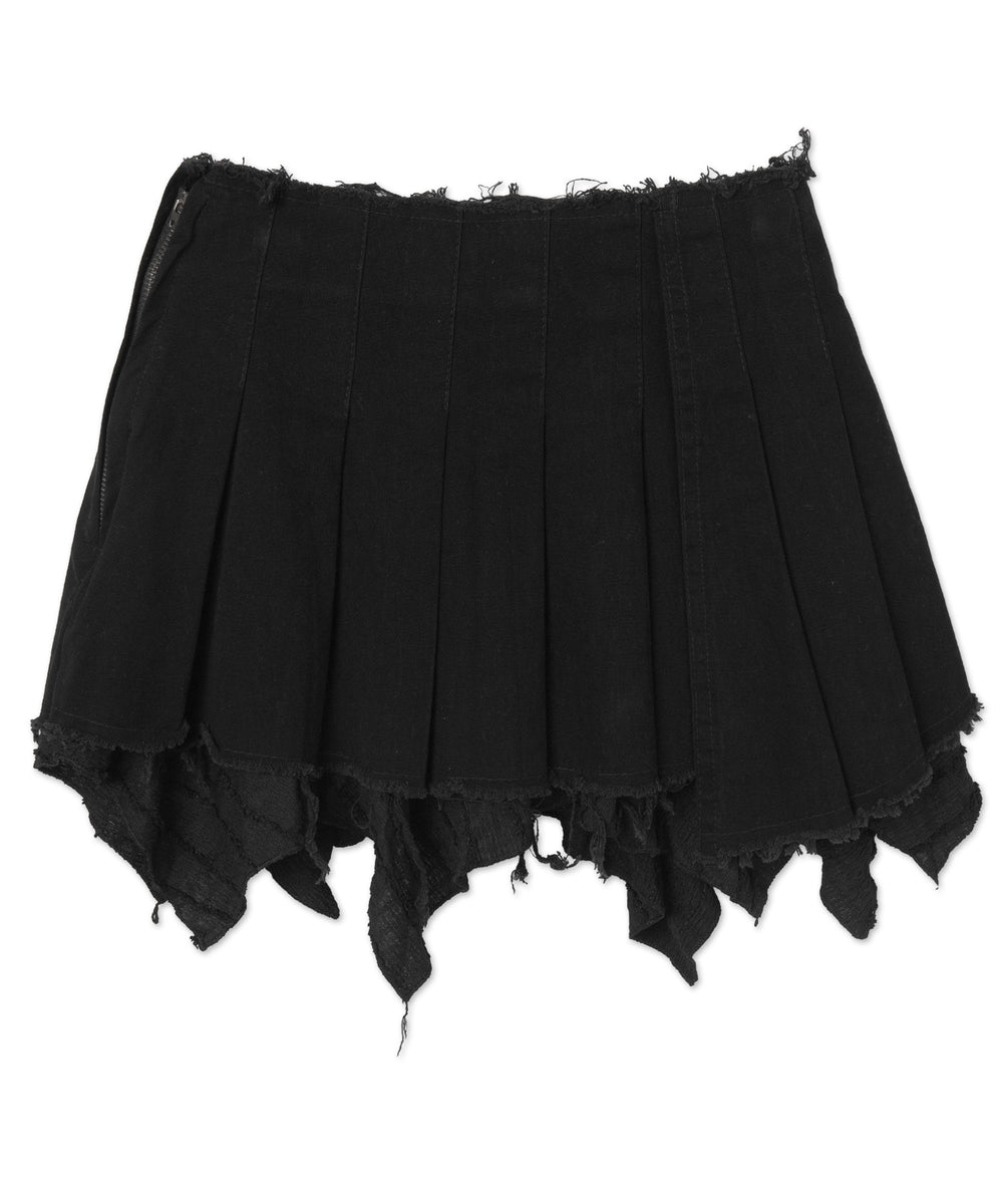 タックダメージミニスカート