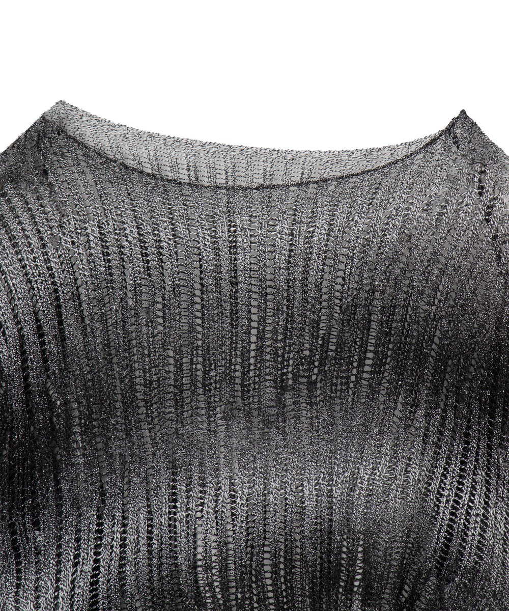 グラデーションニットプルオーバー