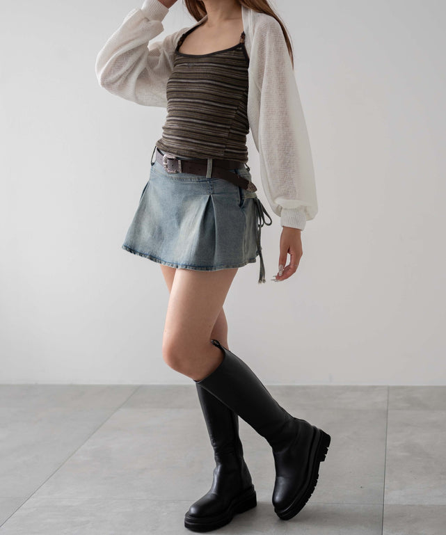 ホワイトアイボリー　モデル：155㎝　F着用