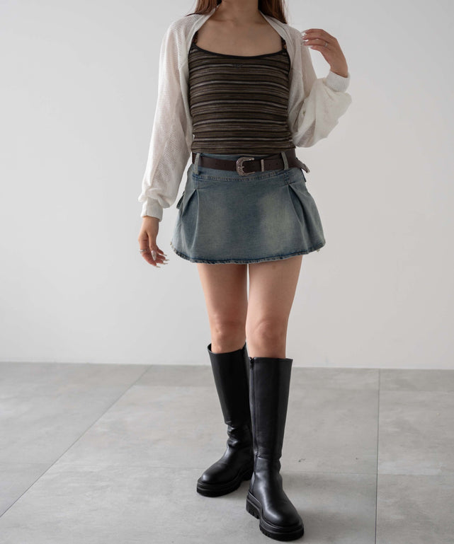 ホワイトアイボリー　モデル：155㎝　F着用