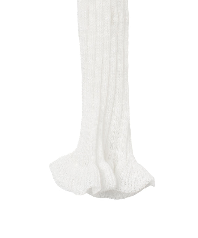 フリルデザインリボンカーデ