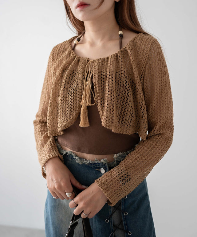 ブラウン　モデル：155㎝　F着用